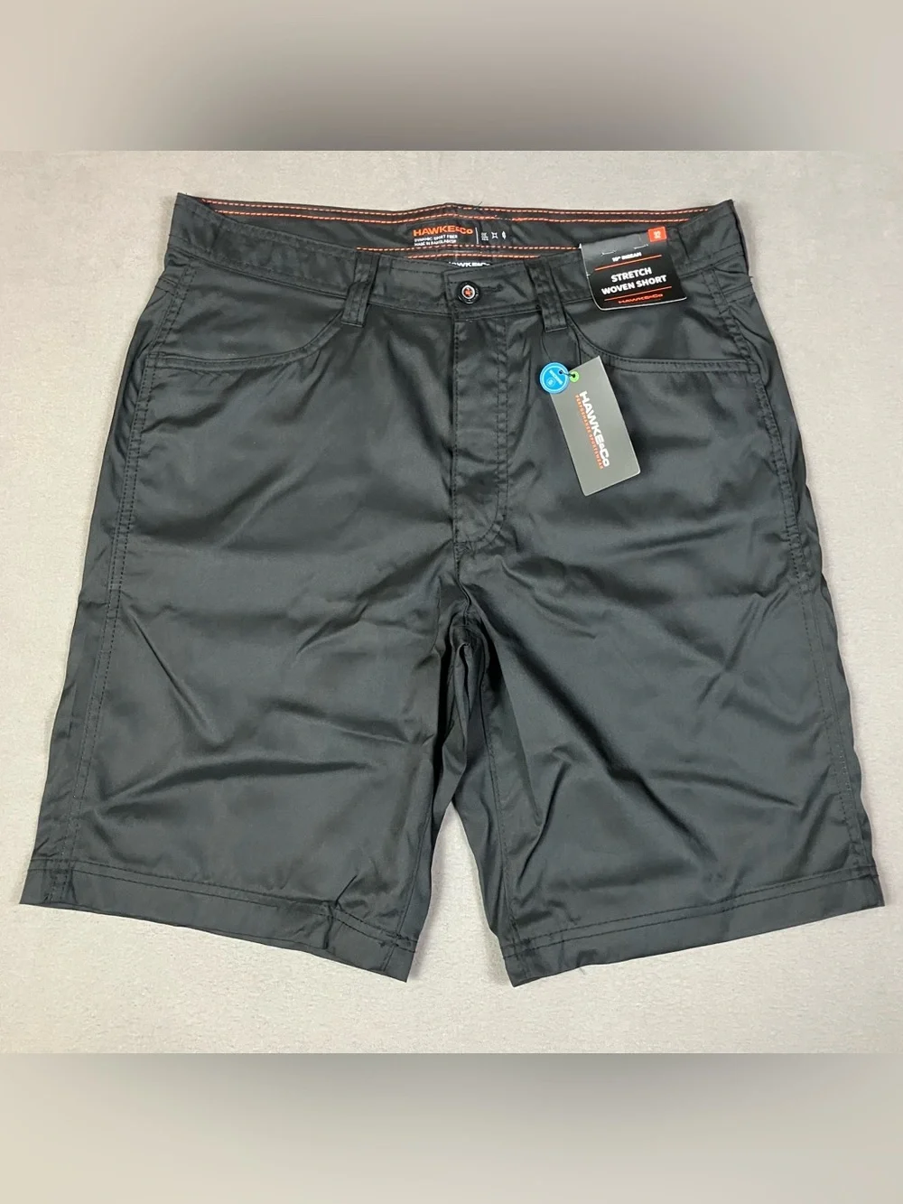 Hawke & Co. Men’s Size 32 Stretch Woven Performance Shorts Black NWT!
